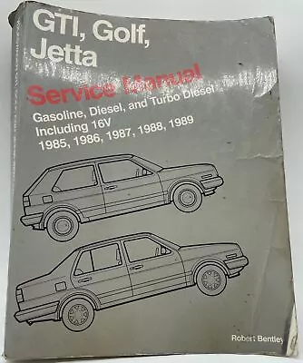 Volkswagen GTI/Golf/Jetta Gas & Turbo Diesel 1985-1989 Service Manual  • $29.95