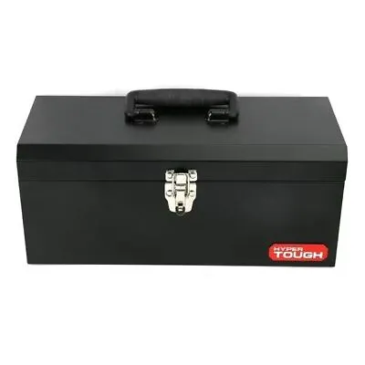 16-Inch Metal Tool Box With Removable Tool Tray Black • $19.88
