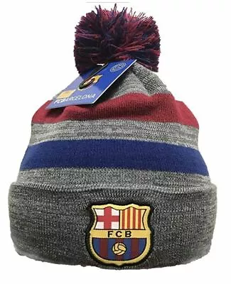 Barcelona Beanie Licensed Barcelona Winter Hat Pompom • $16.95