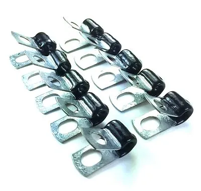 3/16  Brake Line Clip Set. Pack Of 10. Steel With Rubber Insulation • $9.99