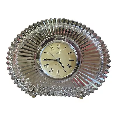 Mikasa Diamond Fire Crystal Quartz Table Mantle Clock Untested Made In Germany • $25.49