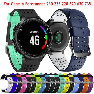 Silicone Watch Strap For Garmin Forerunner 235 230 620 630 735XT 235 Lite Band • $5.35