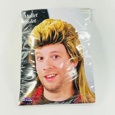 $9.99 • Buy Mullet Wig Hillbilly Redneck White Trash Joe Dirt Funny Adult Halloween Costume