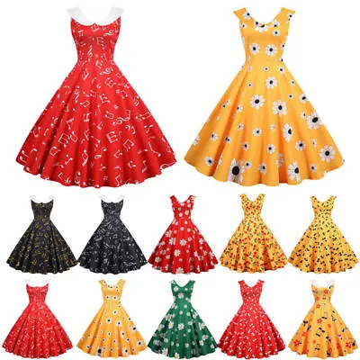 $25.46 • Buy Womens Vintage Sleeveless Hepburn Dresses Summer Party Cocktail Ball Gown Dress