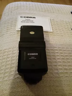 Cobra D600 Dedicated LCD System Flash Gun - See Description • £9.95