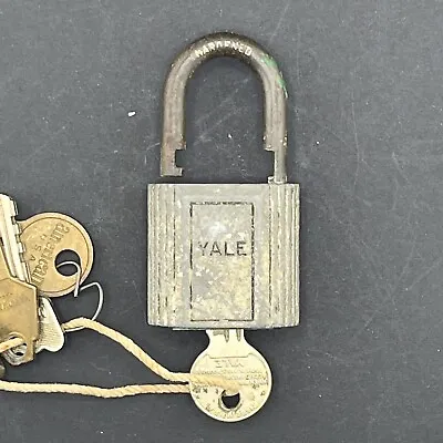 Rare And Original Vintage Yale & Towne Lock And Key Set - Made In USA Old & Real • $11