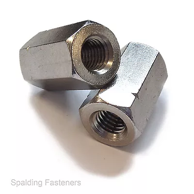 £2.71 • Buy A2 Stainless M5 M6 M8 & M10 Long Stud Rod Nuts Choose Your Size And Quantity 