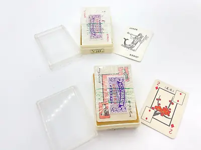 Vintage Nintendo Playing Cards Set Of 2 Hanafuda Sealed W/certificate Stamp • $121.99