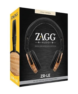 ZAGG Audio ZR-LE Premium Wood Headphones - Bamboo • $99.99