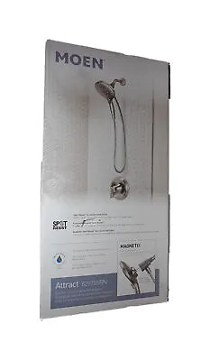 MOEN Magnetix Single-Handle 6-Spray Shower Faucet Brushed Nickel Valve Included • $64.95