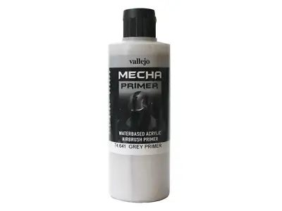 Vallejo Mecha Color 74.641 Grey Primer 200ml Large Bottle • $15.29