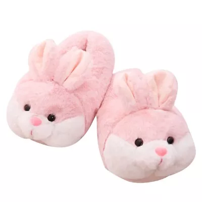 Bunny Bag Heel Plush Slippers Winter Warm Animal Slippers Furry Home Slippers • $24.87