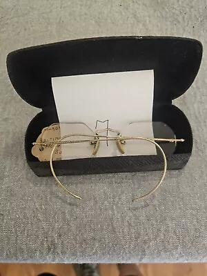 Vintage Bausch & Lomb Gold Wire Framed Eyeglasses • $9.99