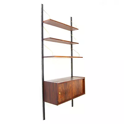 Retro Vintage Danish Design Rosewood Book Shelves Wall System Bookcase 60s 70s • £645