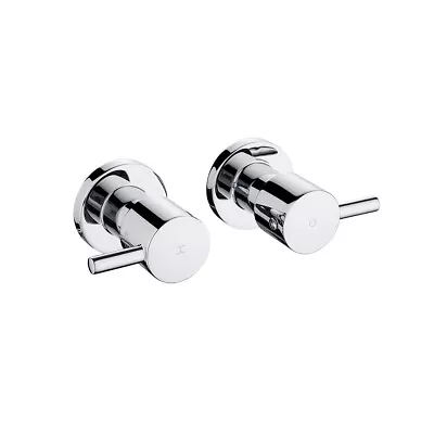 Chrome 1/4 Turn Round Wall Top Assemblies Shower Mixer Brass Shower Tap Valve • $59.99