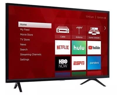 TCL 32S331 32 Inch   Class 3 Series HD LED 720p Smart Roku Black TV • $136.99