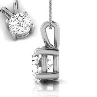 Diamond Engagement Pendant VVS2 F Round 2.30 Carat Lab Created IGI Sparkling • $2900