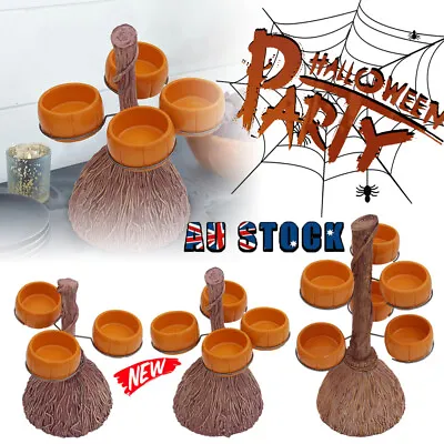 $31.07 • Buy Halloween Party Pumpkin Fruit Bowl Dish Tray Utensil Holder Snack Caddy Rack EA