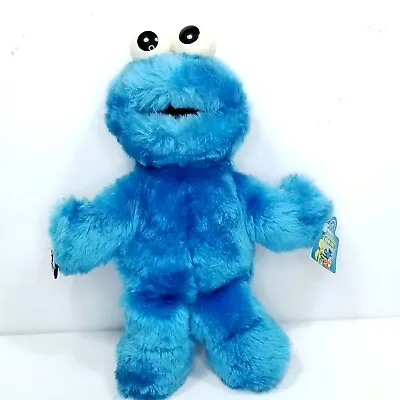 Sesame Street Cookie Monster Plush Stuffed Animal Muppet 13  Tags Yellow On Eyes • $21.24