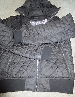 Marc New York Andrew Marc Black Lightweight Quilted Puffer Bomber Jacket • $19.99