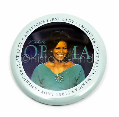 2009 Barack Obama Official Inaugural Committee First Lady Michelle Button Pin • $10