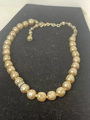 Unsigned Miriam Haskell ? Necklace Pearl Baroque • $1