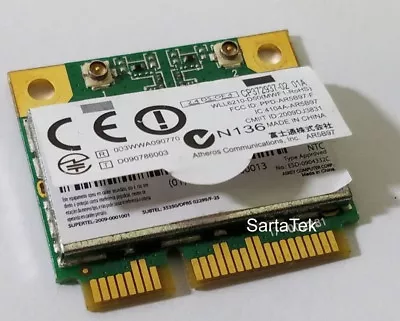 Atheros AR5B97 802.11b/g/n PCI-E Half Mini Card AR5B97-F OEM Fujitsu CP372937-02 • $8.92