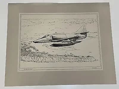 R.G Smith  A4-F Over North Island  Lithograph Print 15  X 11  (Image) • $49.99