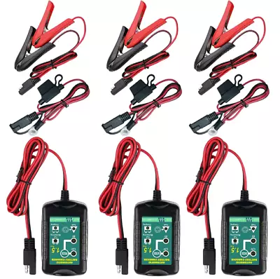 3* 6V 12V Automatic Battery Charger Maintainer Trickle Float For Motorcycle Car • $47