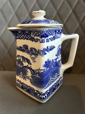 Vintage Ringtons Wade Blue And White Pattern Square Jug Excellent Condition • £8.99