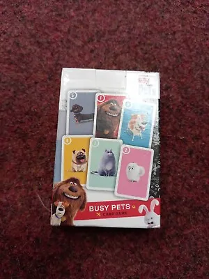 Secret Life Of Pets BUSY PETS Children's Fun Card Game AGE 5+ - 2 To 4 Players   • £3.48
