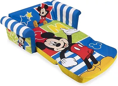 Mickey Mouse Muebles Para El Dormitorio De Niños Sofa Desplegable Silla Espuma • $85.99