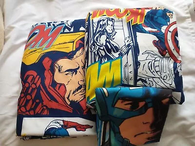 Jay Franco Avengers Publish 3 Piece Twin Sheet Set Official Marvel Product VGUC • $15.99