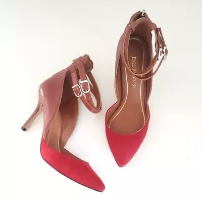 Enzo Angiolini Eacelton Suede/Leather Heels • $24.99