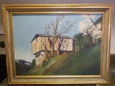 Antique Newcomb Macklin Frame   original  Label Landscape Oil Painting  • $1500