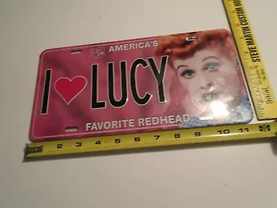 I Love Lucy - Classic License Plate - America's Favorite Red Head New Open Box • $20