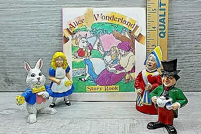 Vintage 1988 Alice In Wonderland Story Book And 4 Figures H G Toys Inc • $19.95