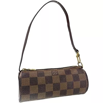 Louis Vuitton Damier Leather Brown Papillon Pouch 1525 • $184.50