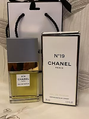 £124.99 • Buy VINTAGE/DISCONTINUED CHANEL NO 19 EAU DE PARFÜM 35ml SPRAY FOR WOMEN 