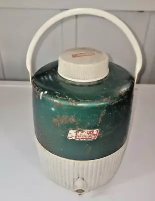 Vintage Coleman Water Jug Rusted Décor Diner Old Time Man Cave Camping Metal • $20