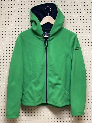 Volkl Pure Fleece Zip Up Hooded Jacket Women’s Size 12 EU 42 Green • $31.99