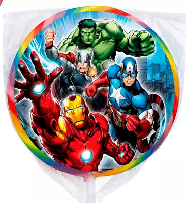 24 Marvel Avengers Super Hero 1.67  Sticker Labels For Bag Lollipop Party Favor • $3.75