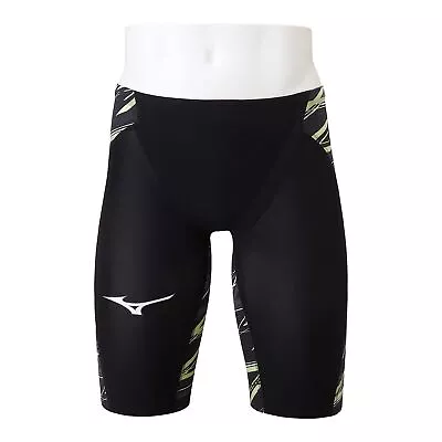 MIZUNO Swimsuit Men GX SONIC NEO SL FINA N2MB2005 Black Neo Lime Size S New • $243.99