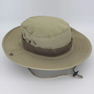Sun Hat Bucket Cargo Safari Bush Boonie Summer Fishing Hat For Men Women UPF 50+ • £5.98