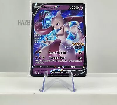 Pokemon GO Mewtwo V SWSH223 Black Star Promo Holo Ultra Rare TCG NM • $6.32