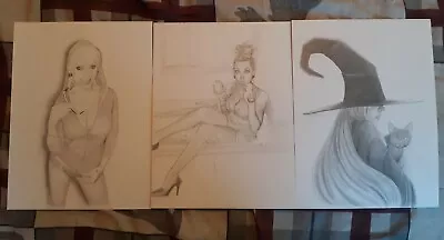 3 In This Moment Maria Brink 9 ×12  Adrian Velez  Age Art  Original Sketches • $45