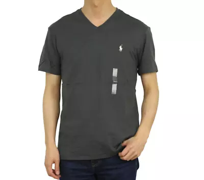 Polo Ralph Lauren Men V-Neck Classic Fit T-Shirt Shirt Gray Size Small • $24.94