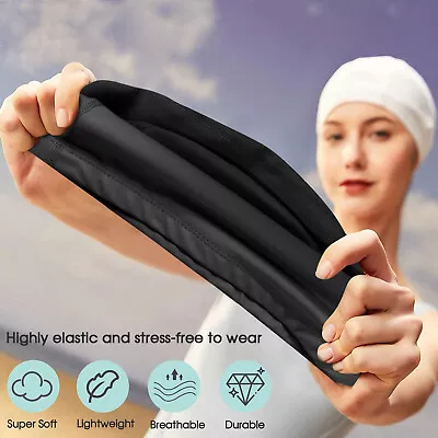 Swimming Cap Non-Slip Silicone Pool Comfortable Bathing Cover Long Short Hair US • $7.99