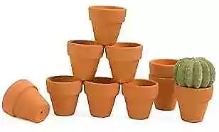  1.5 Inch Terracotta Pots Pack Of 10 - Mini Clay Pot With Drainage Hole For  • $14.91