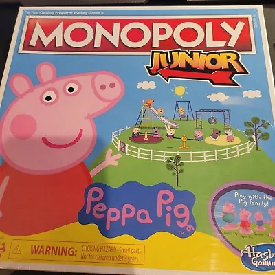 Monopoly Junior Peppa Pig Edition Board Game For 2-4 Players Brand NEW • $15.16